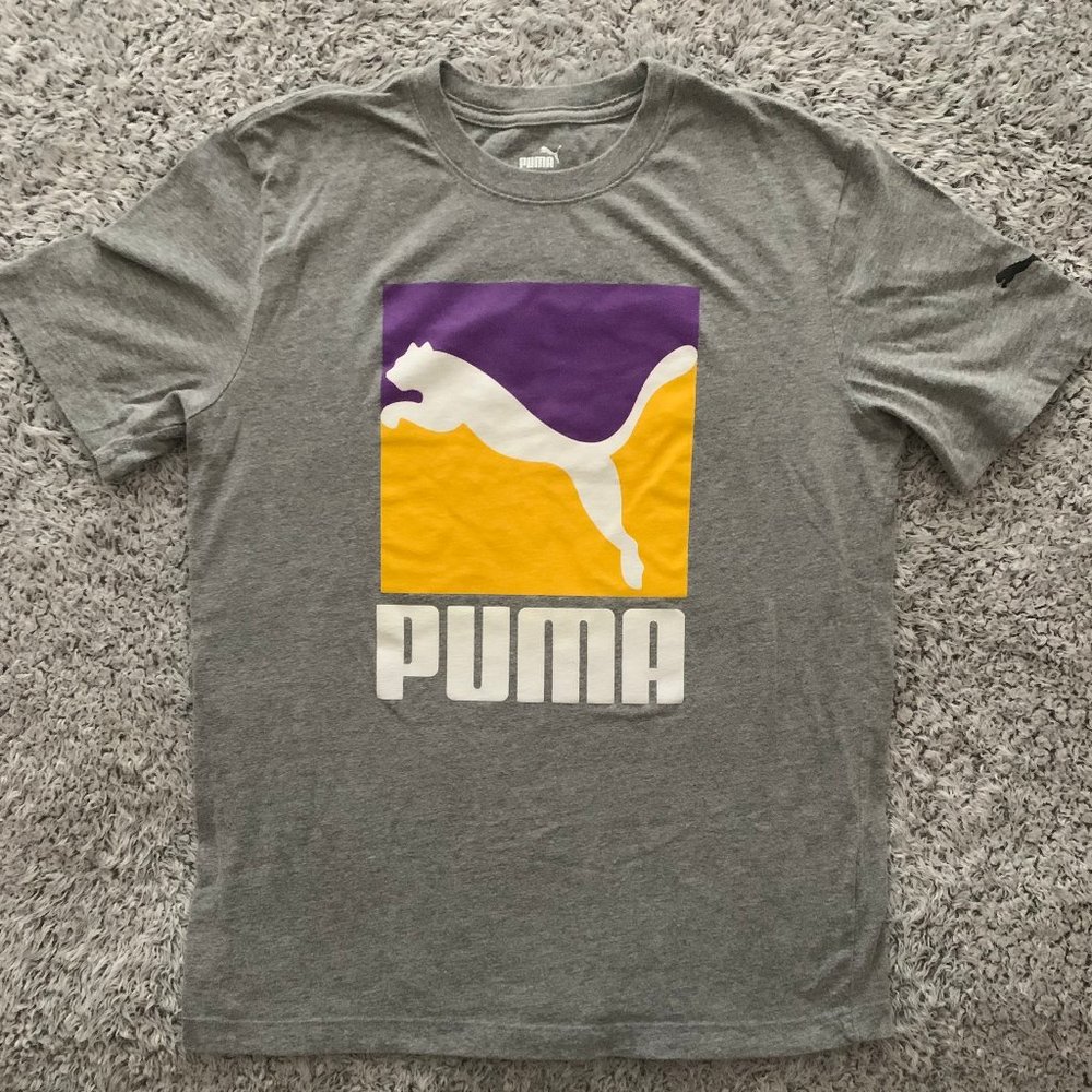 Retro Style Lakers Puma T-Shirt. Small. Authentic Puma Product.
